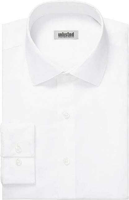HOTKenneth Cole Unlisted Men's Slim Fit Solid Dress Shirt - Amazon Exclusive