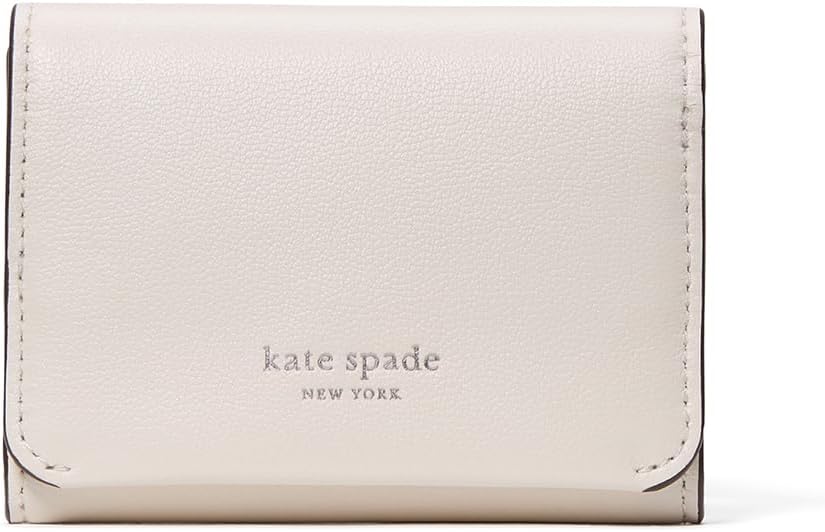 HOTkate spade new york Halo Glazed Leather Card Case Trifold Wallet