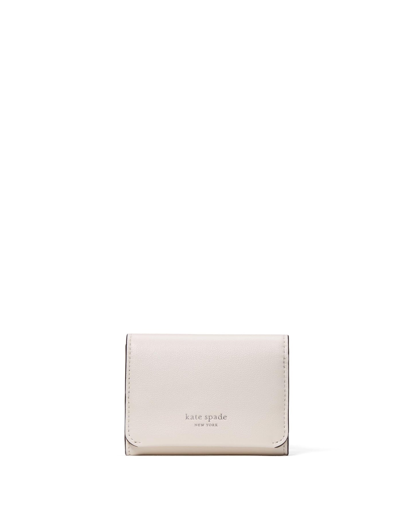 HOTkate spade new york Halo Glazed Leather Card Case Trifold Wallet