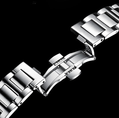 HOTBESTKANG Men Quartz Movement Watch Waterproof Luminous Men's Watch, Stainless Steel Strap Business Watches
