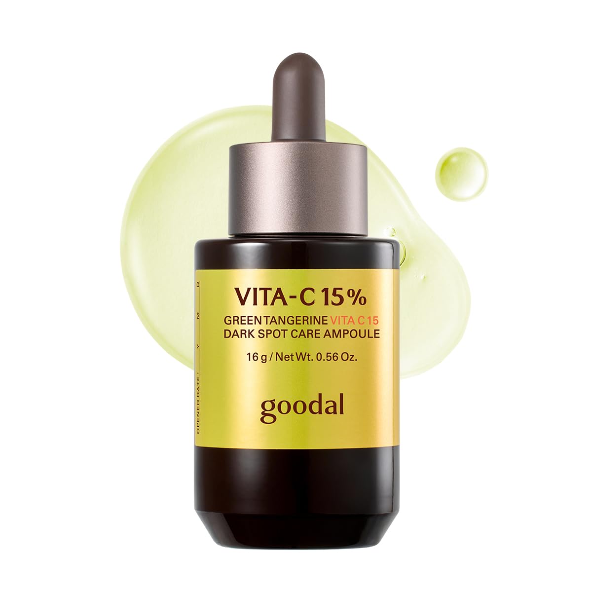 HOTGOODAL Vitamin C Brightening Serum ALPHA | 5% Niacinamide & Exosome for Dark Spot Care | Gentle Daily Facial Serum for Radiant Glow Skin | Green Tangerine | Korean Skincare | 1.01 fl oz (30ml)