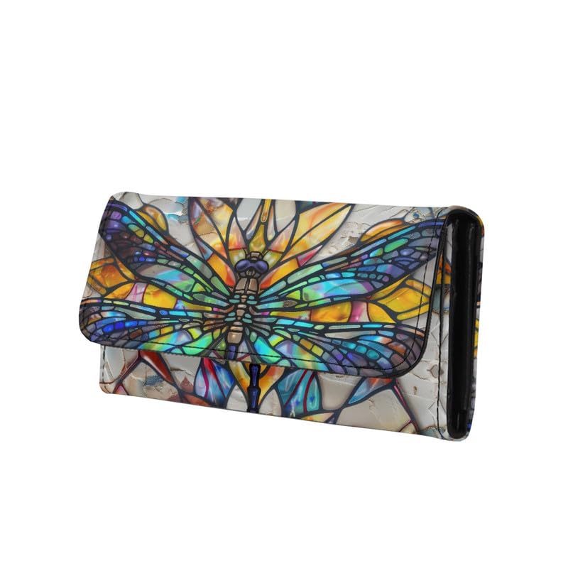 HOTNovelty Jeans Print Womens Wallets Leather Clutch, Vintage Denim Block Patch Design Long Wallet for Women Blue Credit Card Holder with Coin Purse ID Window