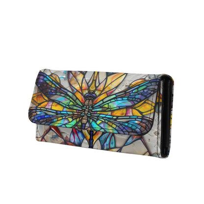 HOTNovelty Jeans Print Womens Wallets Leather Clutch, Vintage Denim Block Patch Design Long Wallet for Women Blue Credit Card Holder with Coin Purse ID Window