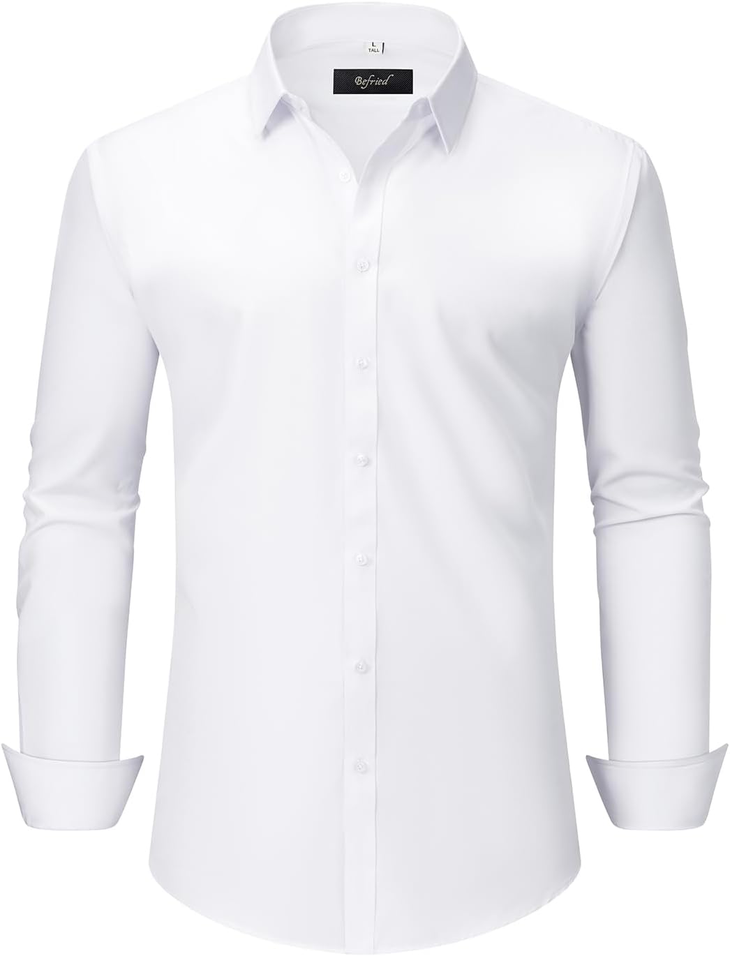 HOTDress Shirts for Men Big and Tall(XL Big-6XL Big Tall) Button Down Long Sleeve Business Casual Collared Shirt