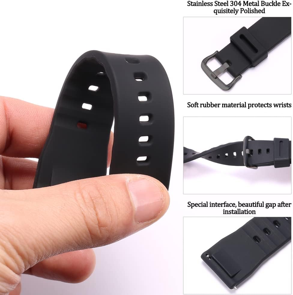 HOTwaterproof Silicone watchband Compatible with Casio Protrek PRG650 600 PRW6600 Men's sports Replacement Strap Bracelet 24mm Quick release Watch Strap