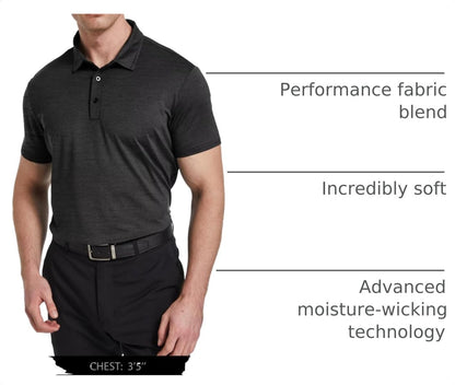 HOTOYGSieg 6 Pack Mens Polo Shirts Performance Short Sleeve Golf Shirt Moisture Wicking Athletic Casual Collared T-Shirt