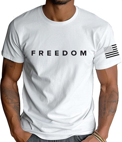 HOTFreedom Charlie Kirk White T Shirt White L I am Charlie Kirk Shirt