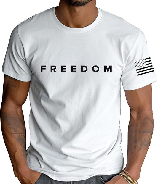 HOTFreedom Charlie Kirk White T Shirt White L I am Charlie Kirk Shirt
