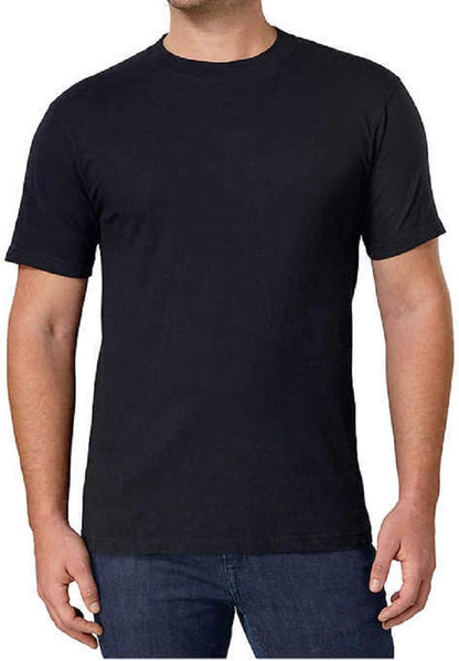 HOTKirkland Signature Men's Crew Neck Tee 100% Combed Heavyweight Cotton T-Shirts (Pack of 6)