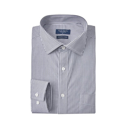 HOTYear In Year Out Wrinkle Free Dress Shirt for Men Regular Fit Long Sleeve Wrinkle Resistant Shirt