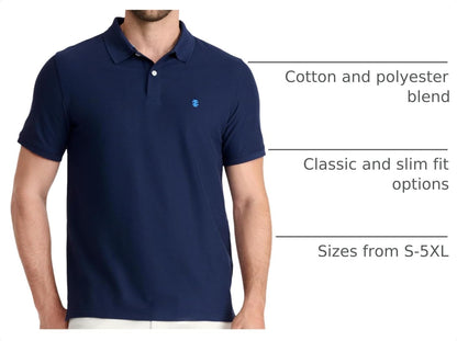 HOTIzod Men's Advantage Performance Short Sleeve Fashion Polo Shirt