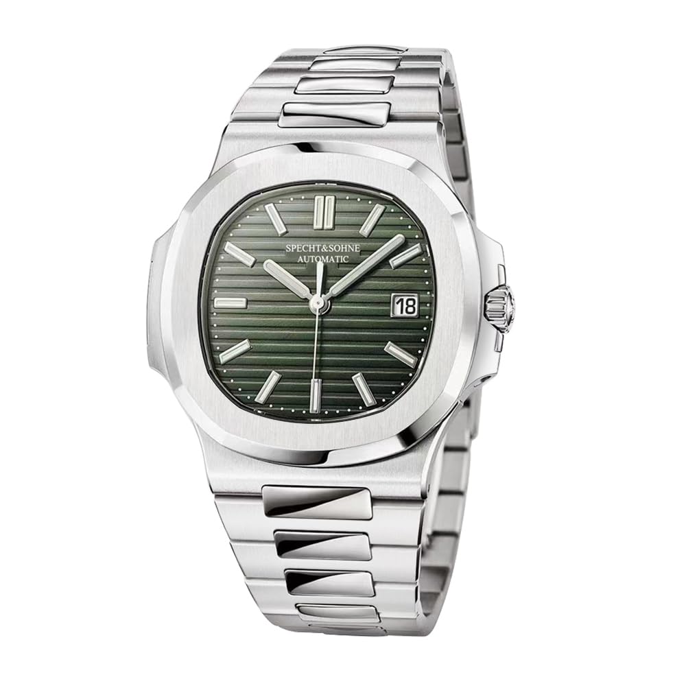 HOTSpecht & Söhne Mens Mechanical Watch Automatic Sapphire Crystal Watches for Men 40MM Japan Miyota 8215 Movement 50MWaterproof