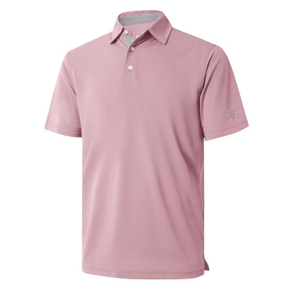 HOTMens Golf Shirt Short and Long Sleeve Moisture Wicking Dry Fit Performance Solid Casual Pique Golf Polo Shirts for Men