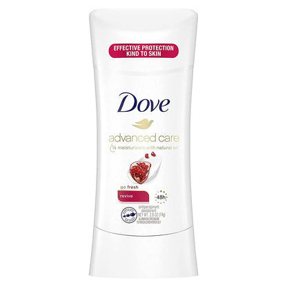 HOTDove Advanced Care Antiperspirant Caring Coconut, 2 Count Deodorant Stick for Women, for 48 Hour Protection And Soft And Comfortable Underarms, 2.6 oz