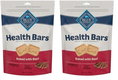 HOTBlue Buffalo Health Bars Apples & Yogurt Crunchy Dog Biscuits, Oven-Baked with Real Apples & Natural Ingredients, Healthy Dog Treats with No Artificial Flavors or Preservatives, Jumbo Box 3.5 lbs.