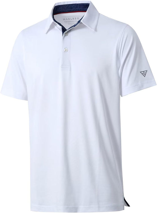 HOTMens Polo Shirts Short and Long Sleeve Casual Solid Stylish Dry Fit Performance Designed Collared Golf Polo Shirts for Men