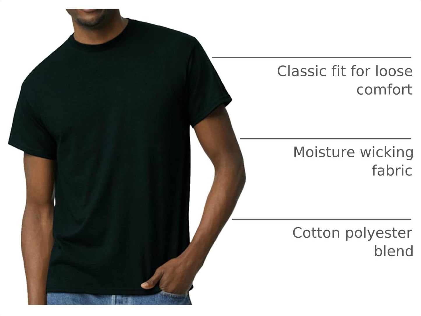 HOTGildan Unisex-Adult DryBlend T-Shirt, Style G8000, Multipack
