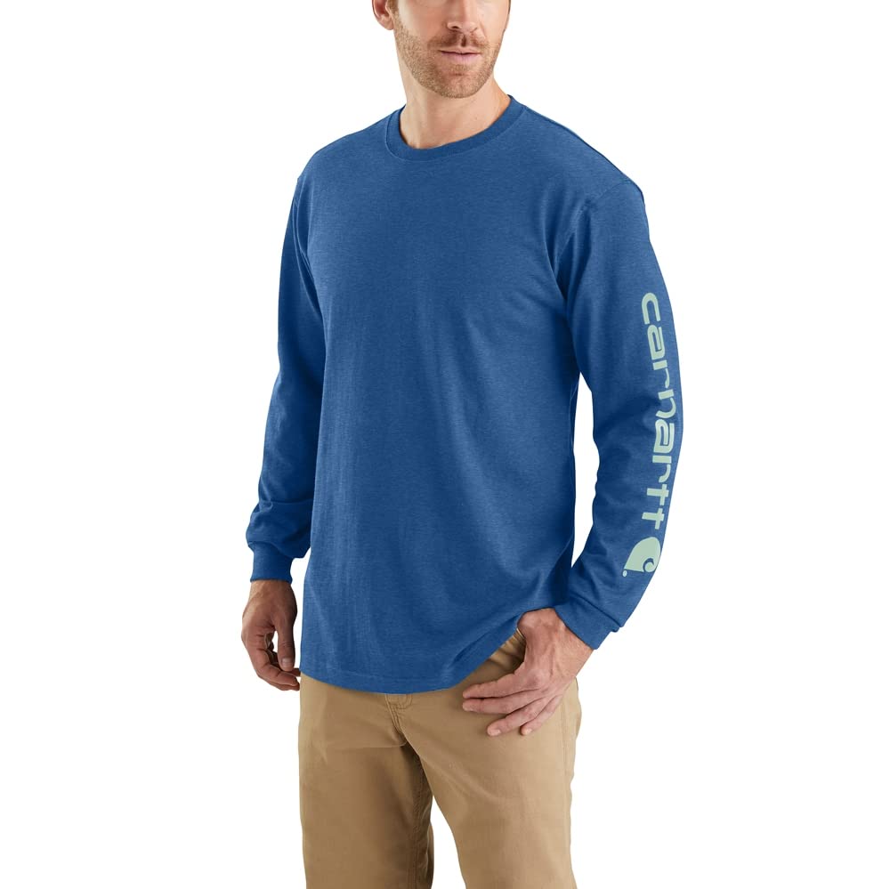 HOTCarhartt Men's Dearborn Loose Long-Sleeve Logo T-Shirt Closeout