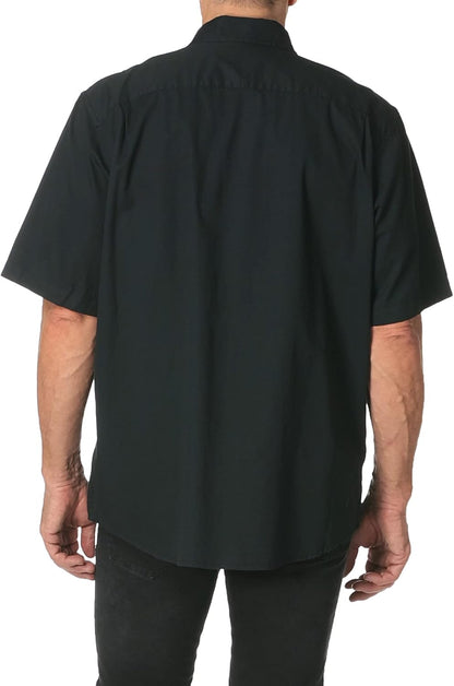 HOTWrangler Authentics Men's Short Sleeve Classic Woven Shirt