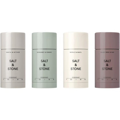 HOTSalt & Stone Aluminum Free Deodorant | Extra Strength 48 Hour Protection for Women & Men | Made with Seaweed Extracts, Niacinamide & Prebiotics | Saffron & Cedar | Extra Strength 48 Hour Protection, Gender Neutral Scent, Made with Niacinamide, Spirulin