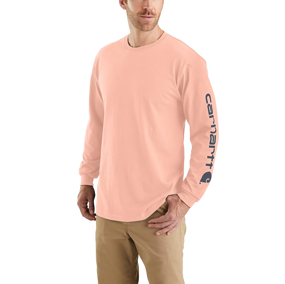 HOTCarhartt Men's Dearborn Loose Long-Sleeve Logo T-Shirt Closeout