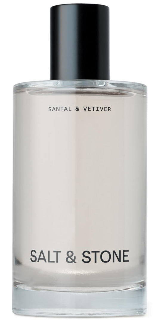 HOTSalt & Stone Hair & Body Mist for Women & Men, Santal & Vetiver 3.4 fl oz | Body & Hair Mist, Warm & Woody Scented Body Spray, Gender Neutral Fragrance with Glycerin & Red Algae, Vegan, Paraben-Free