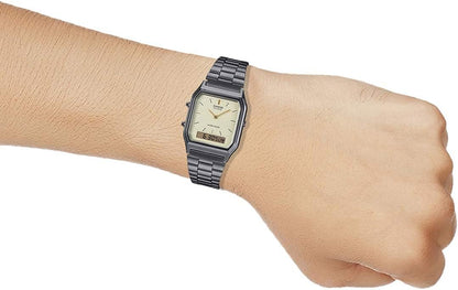 HOTCasio Analog-Digital Fashion Quartz Mens Vintage Casio AQ-230GG-9A