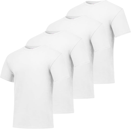 HOTHanes Men's T-Shirt Pack - 4 or 6 Pack - Essential-T Crewneck Cotton T-Shirts - Everyday Men's Clothing - Big & Tall