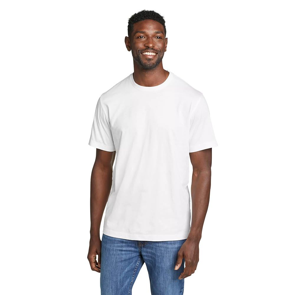 HOTEddie Bauer Men's Legend Wash Classic Short Sleeve Cotton Tee Crewneck T-Shirt