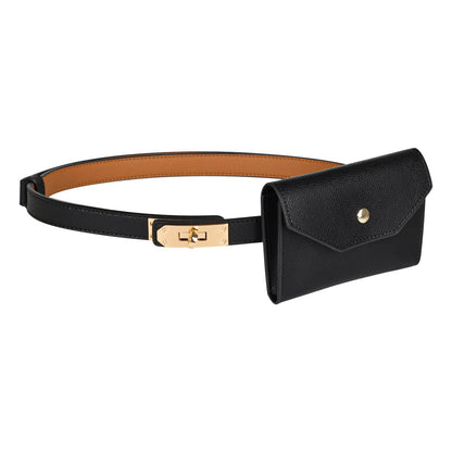 HOTAurolran Women's Leather Belt with Buckle - Ideal for Dresses, Jeans, and Coats