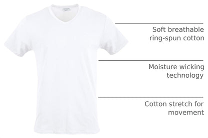 HOTGildan Men's Cotton Stretch T-Shirts, Multipack
