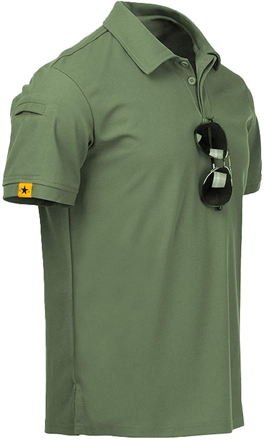 HOTV VALANCH Mens Polo Shirts Short Sleeve Moisture Wicking Golf Polo Athletic Collared Shirt Tennis T-Shirt Tops