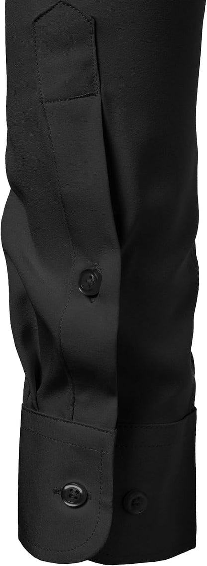 HOTJEMITOP Men Stretch Business Casual Dress Shirts | Regular Fit, Formal, Long Sleeve, Button Down, Tuxedo, Wedding, Prom, with Pocket