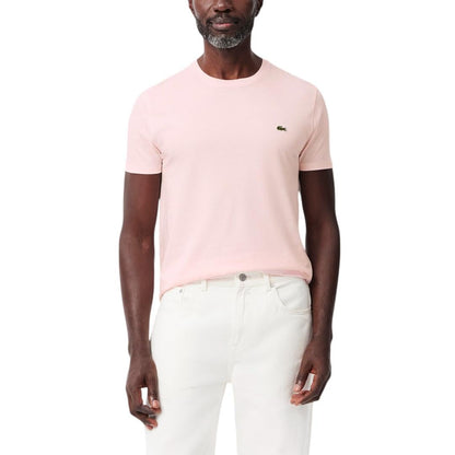 HOTLacoste Men's Short Sleeve Pima Jersey Crew Neck Tee