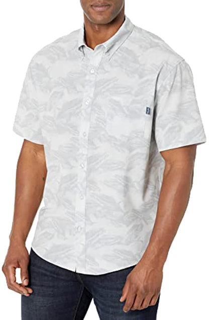 HOTHUK Mens Kona Short Sleeve Shirt | Performance Button Down