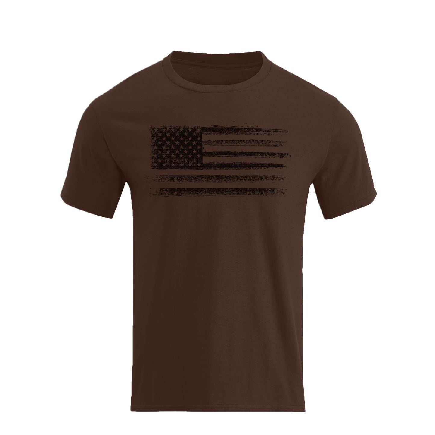HOTH HYFOL Men's Graphic T-Shirts USA Flag Cotton Short Sleeve American Patriotic Crewneck Casual Regular Tee Shirts