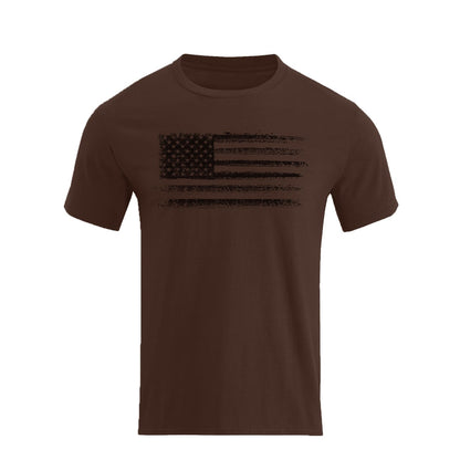 HOTH HYFOL Men's Graphic T-Shirts USA Flag Cotton Short Sleeve American Patriotic Crewneck Casual Regular Tee Shirts