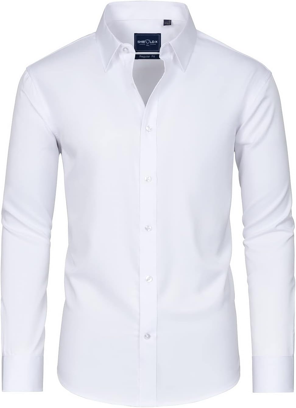 HOTAlimens & Gentle Slim Fit Dress Shirts for Men Long Sleeve Stretch Stain Proof Wrinkle Free Button Down Shirts Formal Shirts