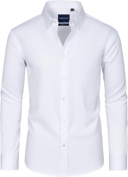 HOTAlimens & Gentle Slim Fit Dress Shirts for Men Long Sleeve Stretch Stain Proof Wrinkle Free Button Down Shirts Formal Shirts