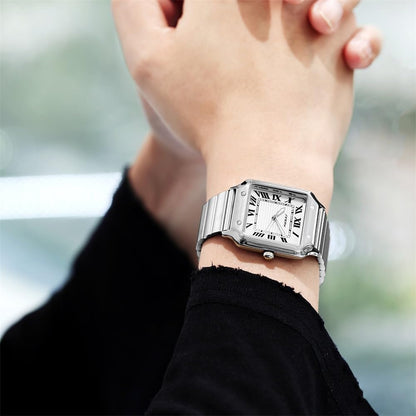 HOTClassic Square Watches for Men with Roman Numerals Casual Watch