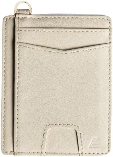 HOTAndar The Denner Beautiful Premium Slim Card Holder RFID Blocking Card Holder Wrislet Wallet for Women (Ivory)
