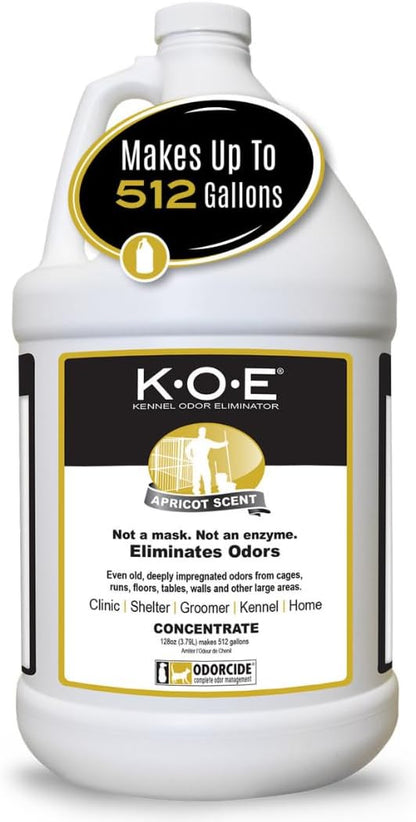 HOTOdorcide K.O.E Kennel Odor Eliminator Concentrate, Fresh Scent, 16 oz - Non-Enzymatic Formula for Cages, Runs, Home and Kennel Use
