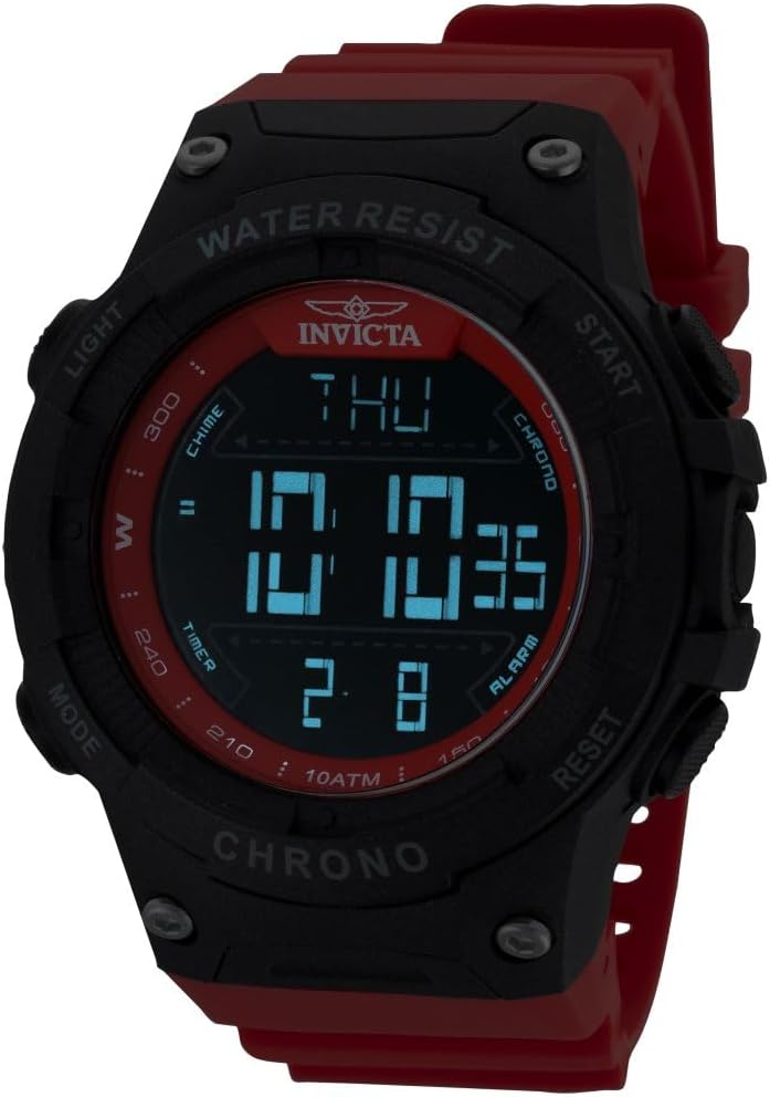 HOTInvicta Racing Men 52mm Dial Electronic Digital
