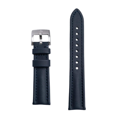 HOTAnchor Strap Co | Classic Sailcloth Watch Strap | Marine-Grade Outer + Caoutchouc Rubber Lining | Water-Resistant | Brushed 316L Stainless Steel Buckle | Fits 6.25–8.25in Wrists