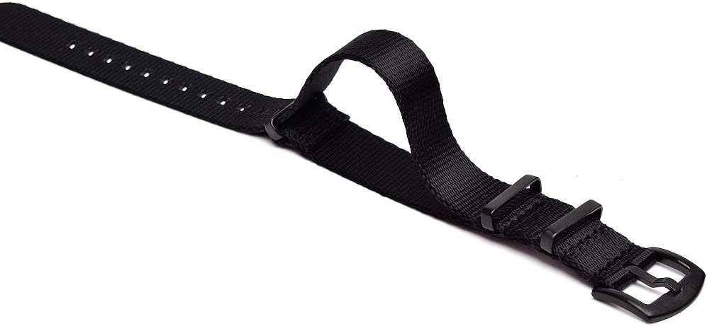 HOTRitche Military Ballistic Nylon Watch Strap with Heavy Buckle 18mm 20mm 22mm Premium Nylon Watch Bands for Men Women