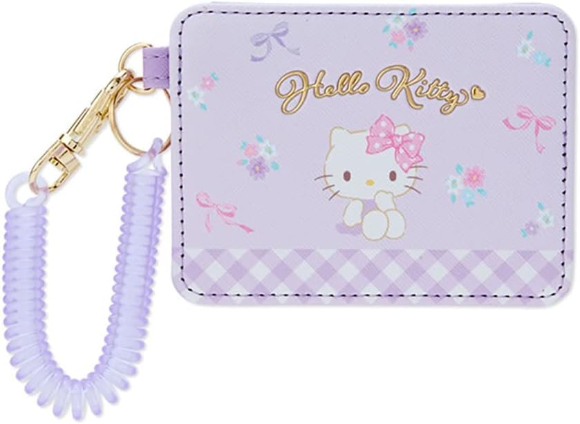HOTSANRIO My Melody Pass Case - Pink, Compact, Cartoon, Music Theme - Girls, Female - PVC Plastic, Expandable Chain - Commuter Pass Case, Wallet