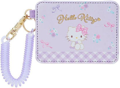 HOTSANRIO My Melody Pass Case - Pink, Compact, Cartoon, Music Theme - Girls, Female - PVC Plastic, Expandable Chain - Commuter Pass Case, Wallet