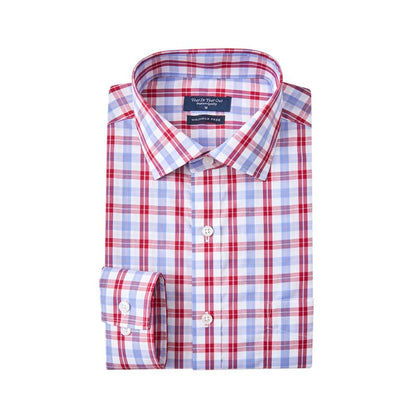 HOTYear In Year Out Wrinkle Free Dress Shirt for Men Regular Fit Long Sleeve Wrinkle Resistant Shirt