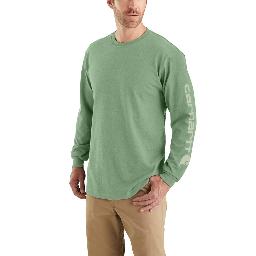 HOTCarhartt Men's Dearborn Loose Long-Sleeve Logo T-Shirt Closeout
