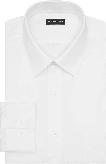 HOTVan Heusen Mens Dress Shirt Regular Fit Poplin Solid